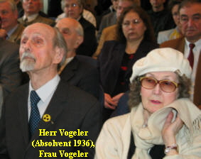Herr Vogeler
               (Absolvent 1936),
               Frau Vogeler