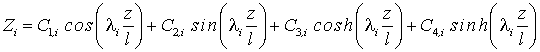 Allgemeine Darstellung der Funktion fr die Eigenschwingungsformen gerader Biegetrger