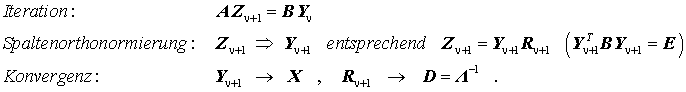 Algorithmus fr die inverse Simultaniteration fr das Allgemeine symmetrische Matrizeneigenwertproblem