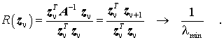 Rauleigh-Quotient fr die inverse Vektoriteration