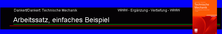 Arbeitssatz, einfaches Beispiel
