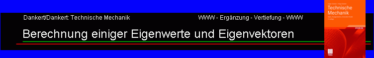 Berechnung einiger Eigenwerte und Eigenvektoren