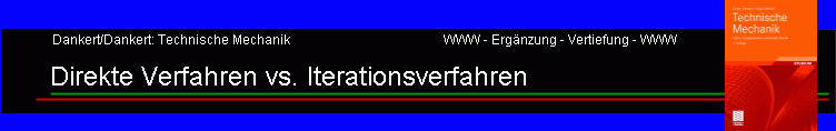 Direkte Verfahren vs. Iterationsverfahren