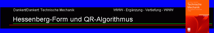 Hessenberg-Form und QR-Algorithmus