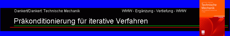 Prkonditionierung fr iterative Verfahren