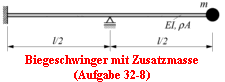 Biegeschwinger mit Zusatzmasse
(Aufgabe 32-8)