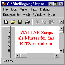 MATLAB-Script
      als Muster fr das
      RITZ-Verfahren