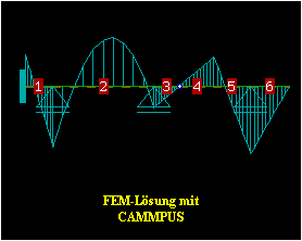 FEM-Lösung mit
CAMMPUS