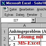 Lösung mit  
MS-Excel