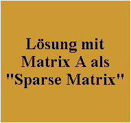 Lösung mit
Matrix A als
"Sparse Matrix"