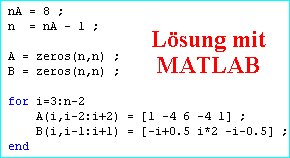 Lsung mit    
MATLAB