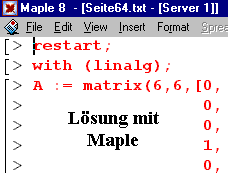 Lsung mit
Maple