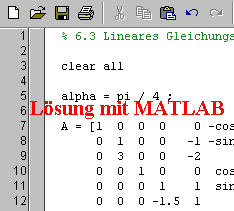 Lsung mit MATLAB