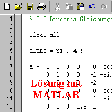 Lsung mit
MATLAB