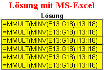 Lsung mit MS-Excel